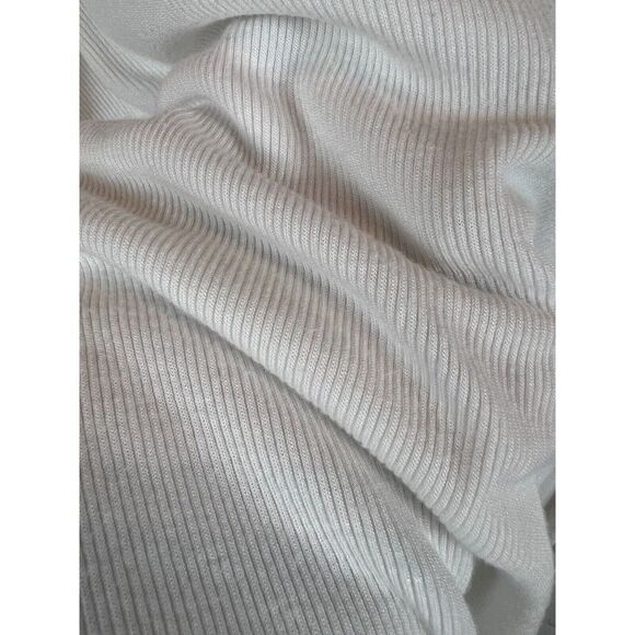 AKEMI + KIN ANTHROPOLOGIE oversized white knit short frill top blouse XS/S - Picture 3 of 7